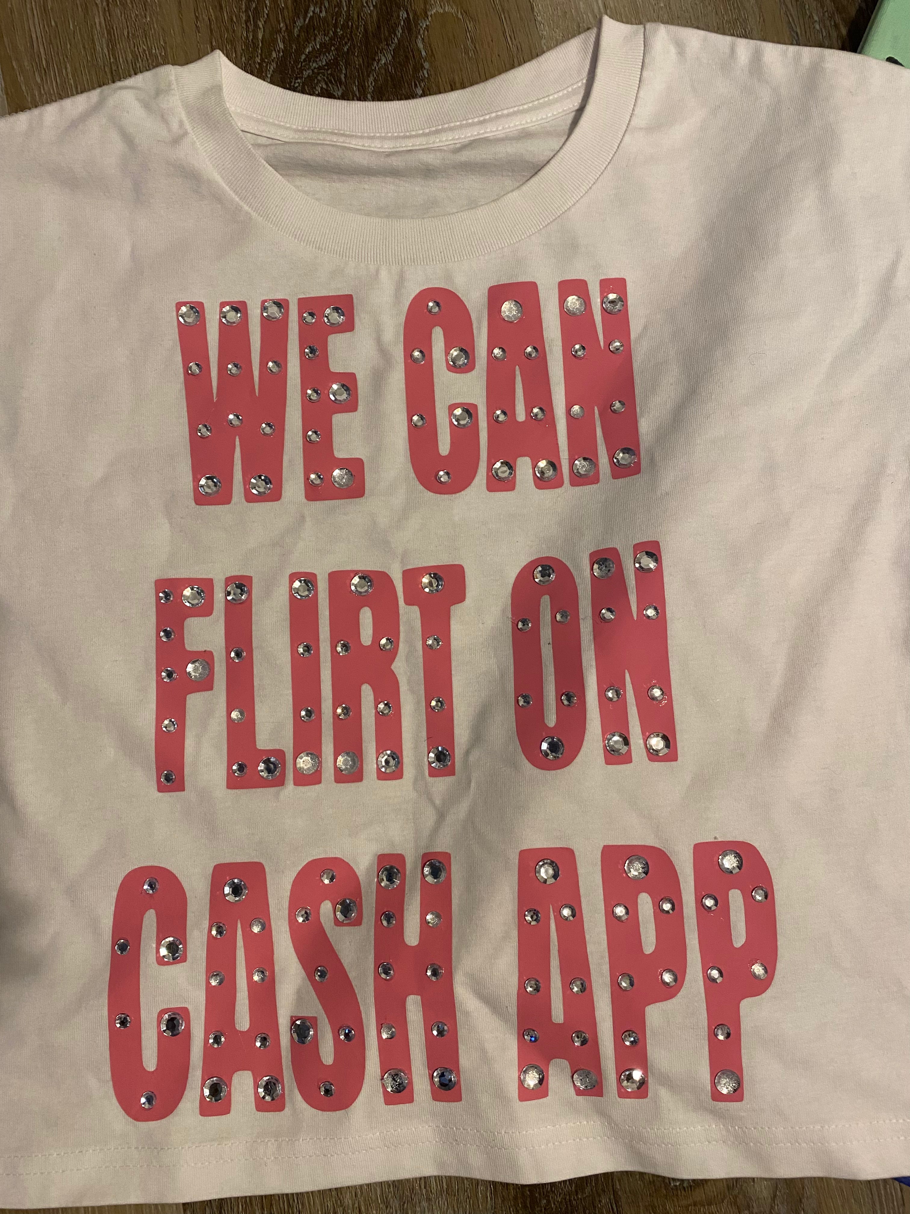 "CASHAPP" WOMENS CROP TOP
