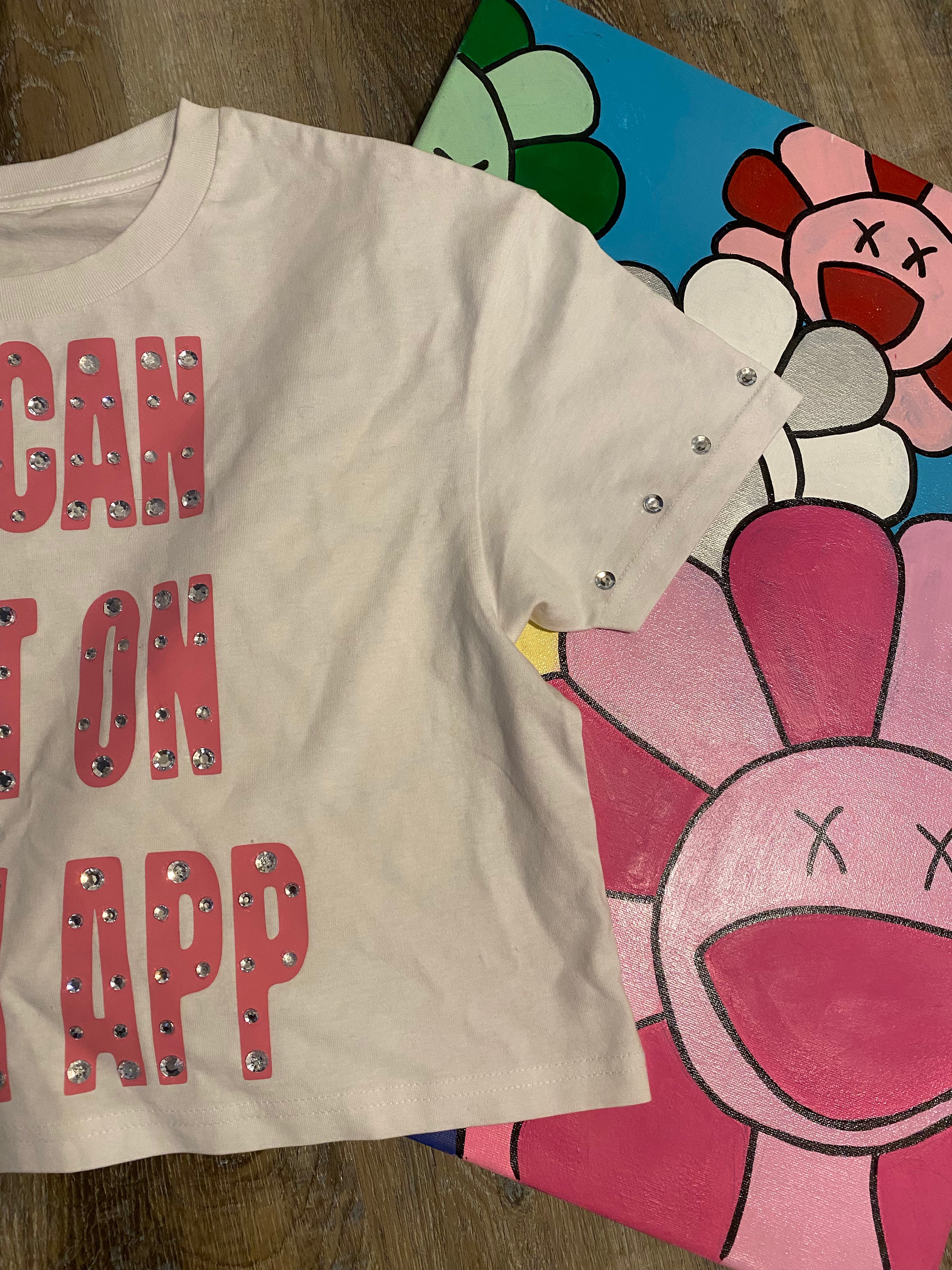 "CASHAPP" WOMENS CROP TOP