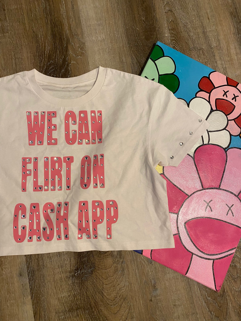 "CASHAPP" WOMENS CROP TOP