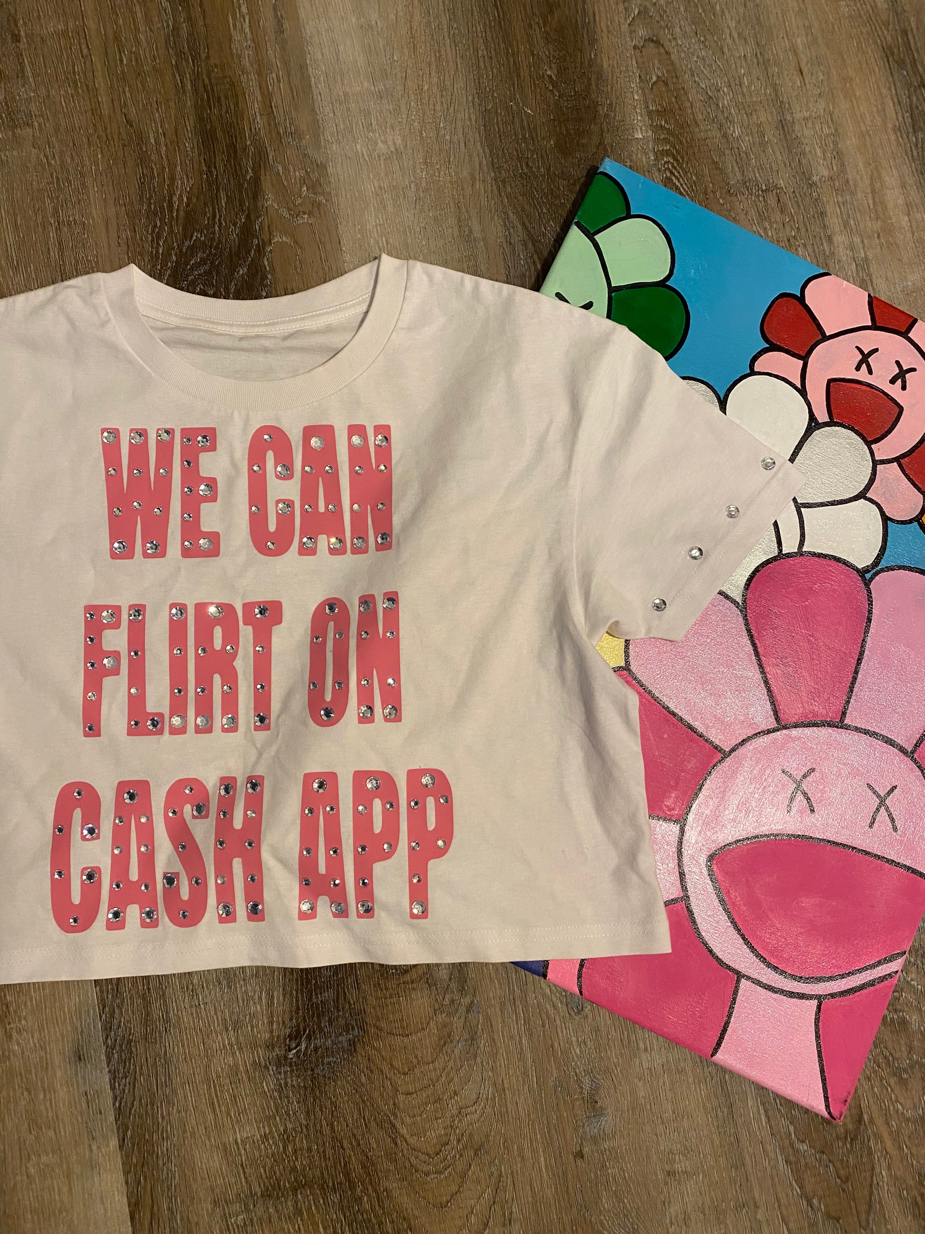 "CASHAPP" WOMENS CROP TOP