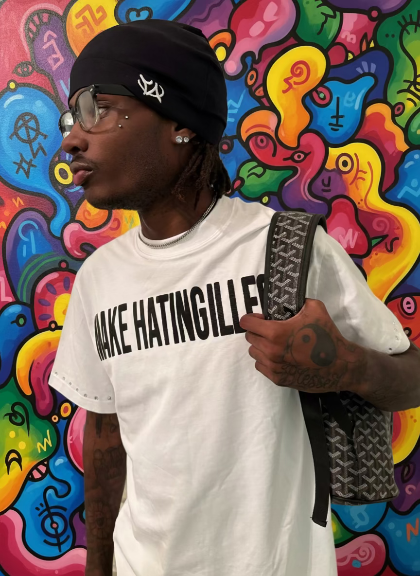 "Make Hating Illegal" cropped Tee