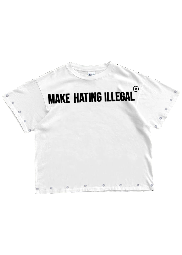 "Make Hating Illegal" cropped Tee