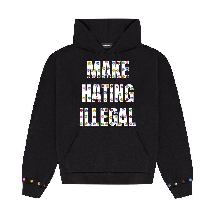 "Make Hating Illegal" cropped Hoodie
