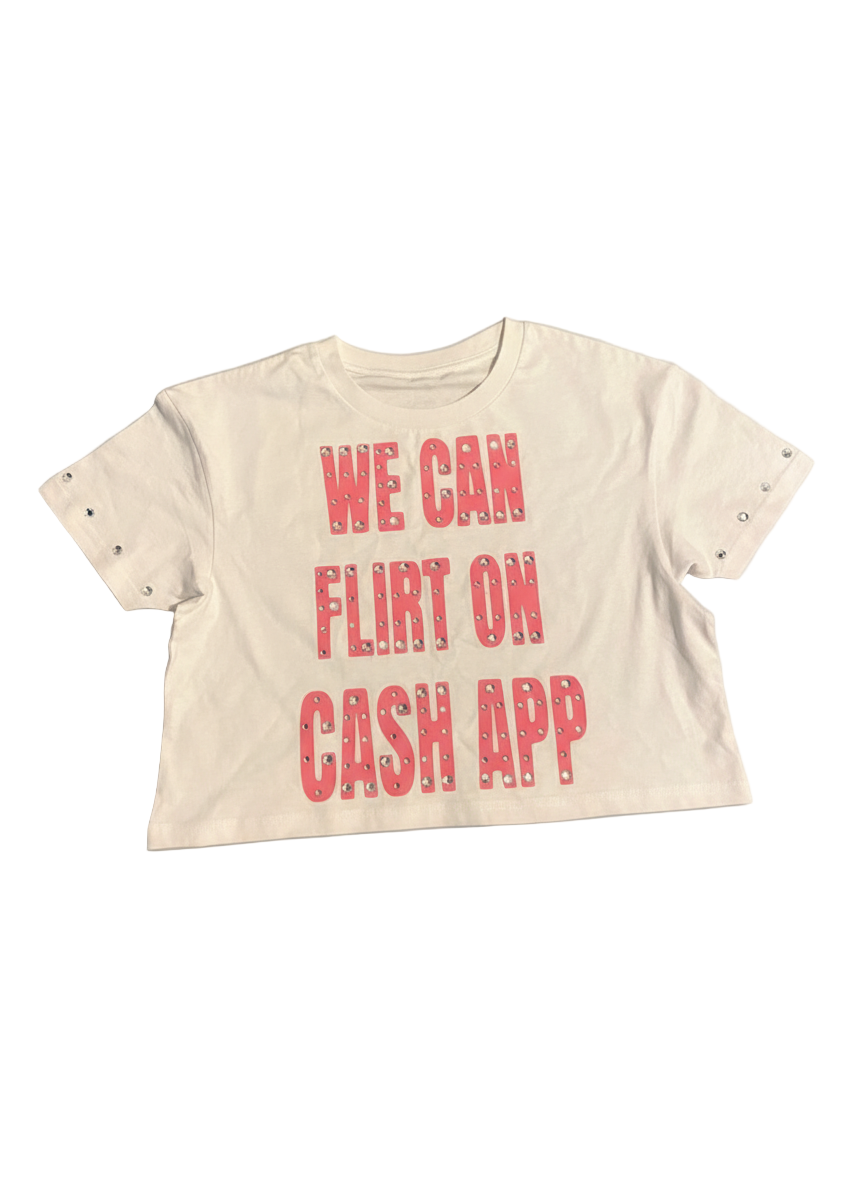 "CASHAPP" WOMENS CROP TOP